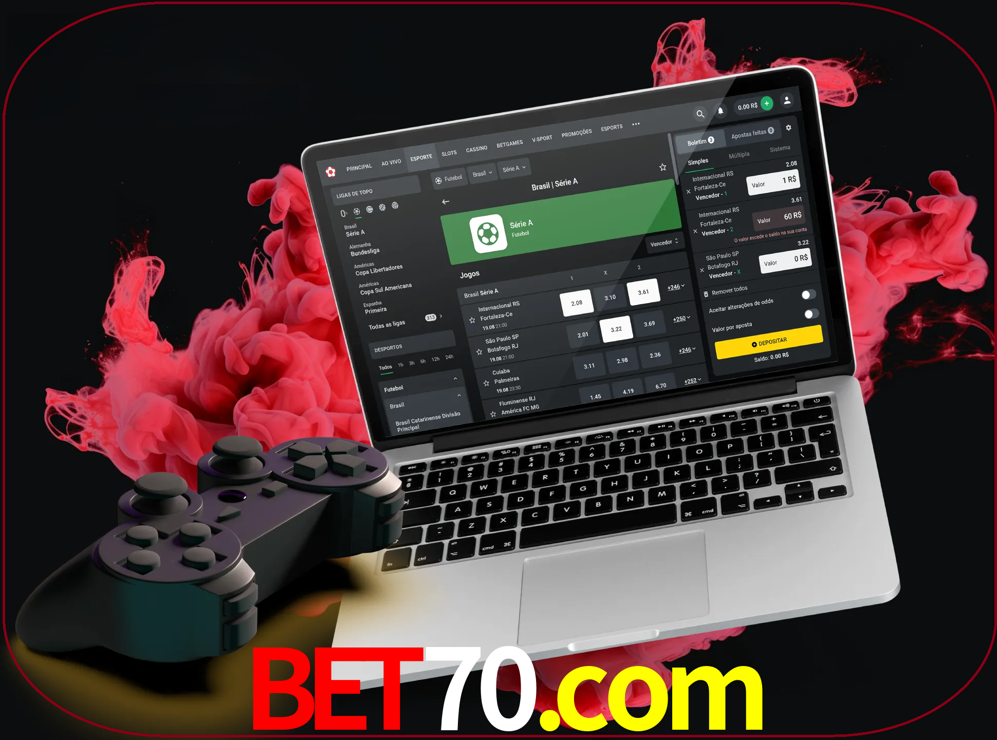 Visite a secção especial de jogos de vídeo em bet70 para descobrir em que jogos pode apostar e ganhar muito dinheiro.